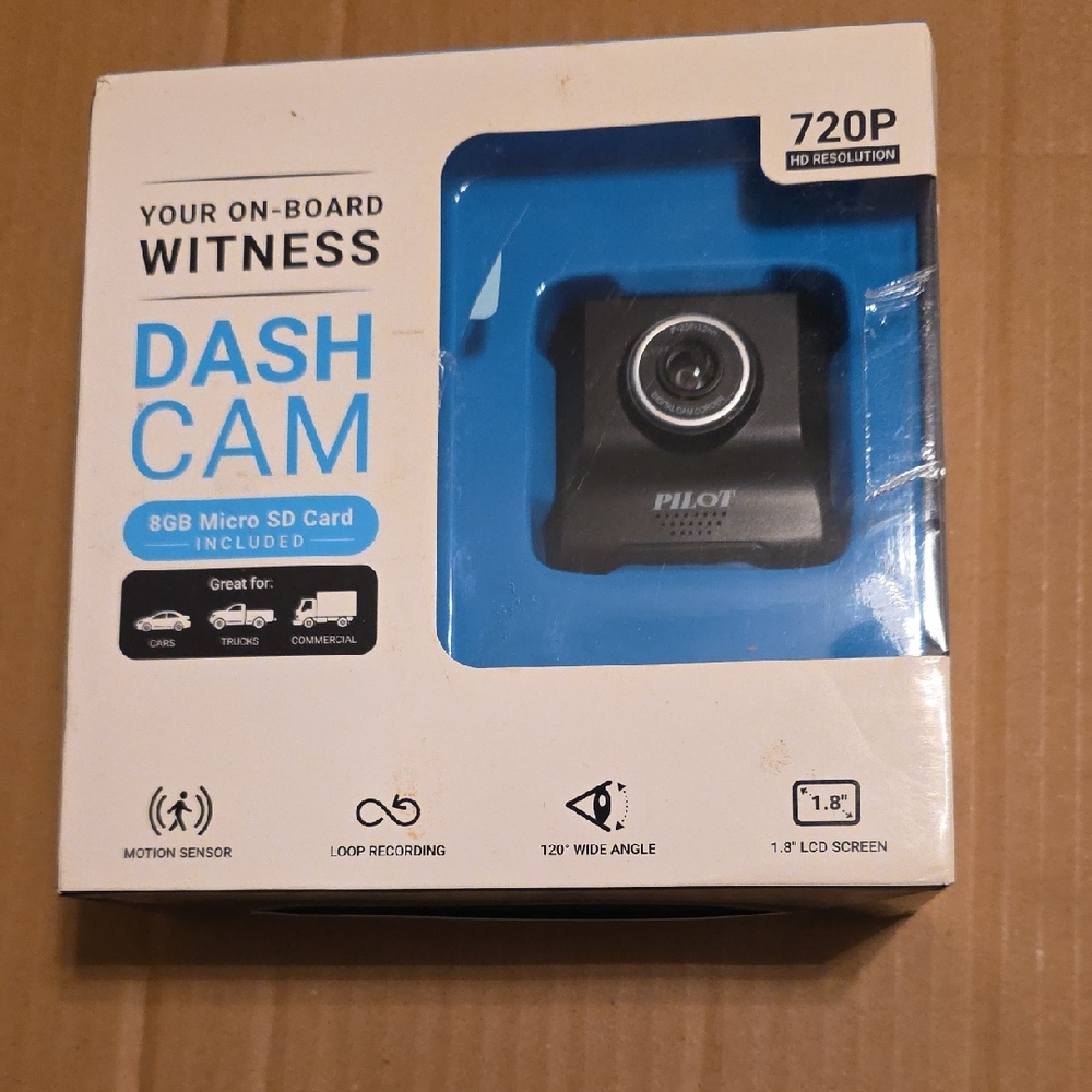 Pilot Dash Cam with 8GB Micro SD Card